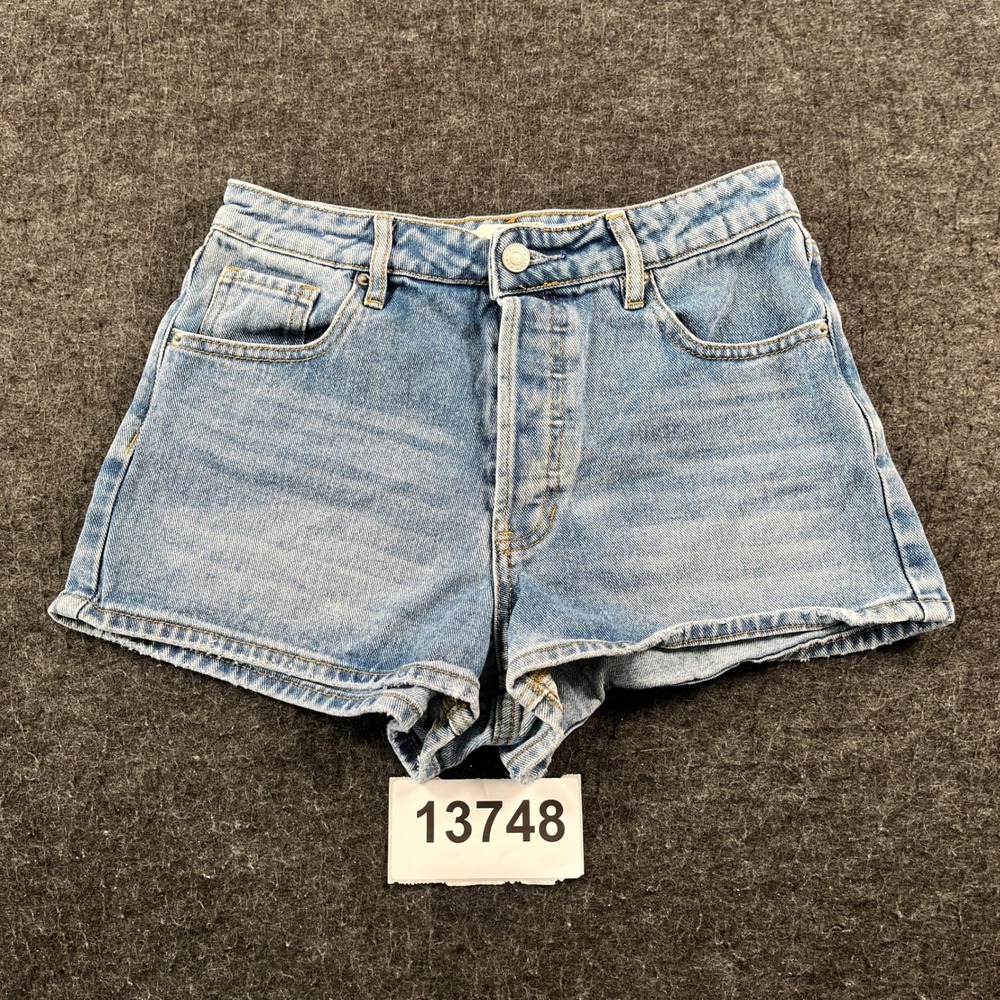 PacSun Denim Shorts Womens 26 Blue Excellent High Rise Festival Button Fly